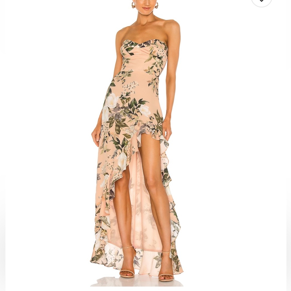 Eden Gown in Juniper Floral - Amanda Uprichard